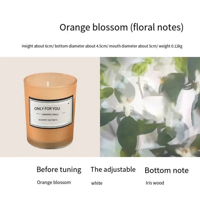 Romantic Floral Aromatherapy Smokeless Candle